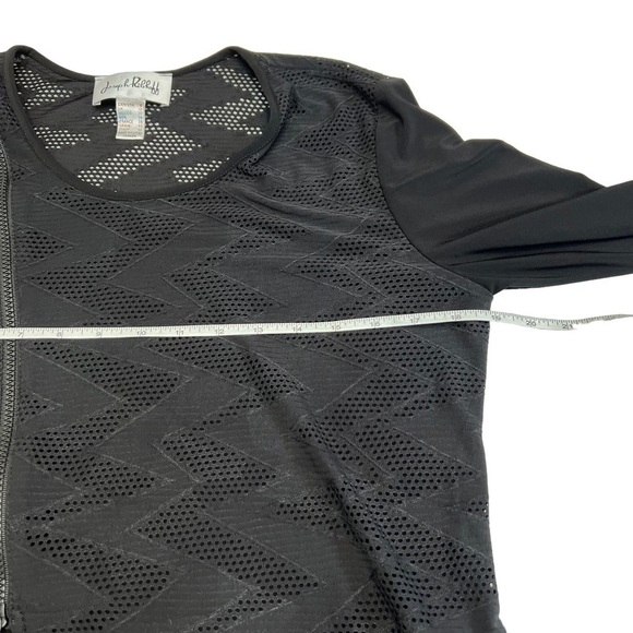 JOSEPH Ribkoff Black Long Sleeve Asymmetric Top Size 8 - Picture 8 of 10